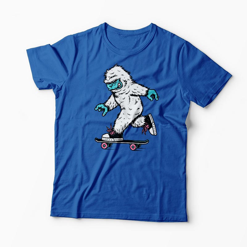 Tricou Skateboarding Yeti - Bărbați-Albastru Regal
